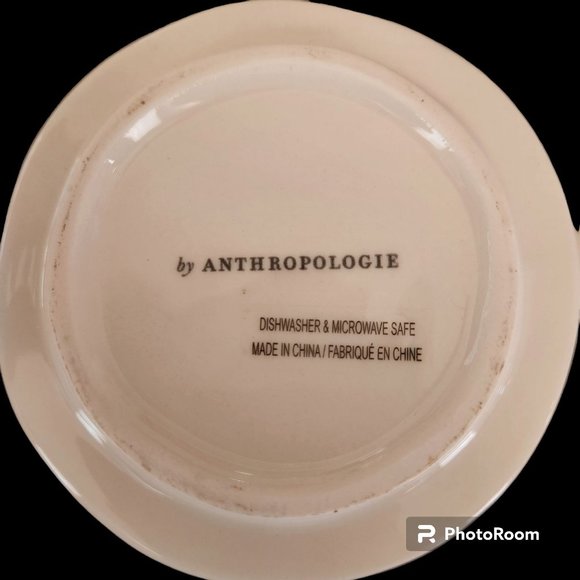 Anthropologie Initial N Ceramic Mug Design Wrapped Around And In Bottom Of Mug - Picture 6 of 6